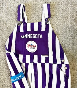 Coors leichte Latzhose Game Day lila weiß Gr. L Minnesota Vikings / Mankato - Bild 1 von 12