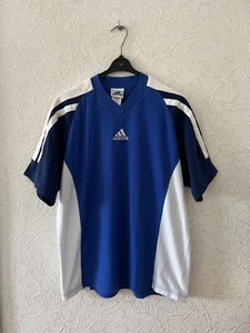 Vintage 90s Adidas Training Football Shirt Template Fußball Trikot Herren Gr. L - Bild 1 von 14