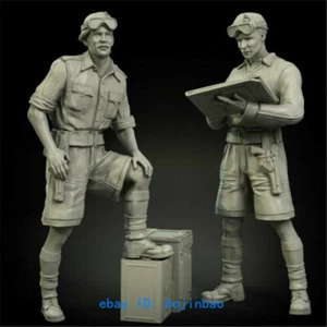 1/35 Military WWII Soldier Resin Figure Model Kits Unpainted Unassembled German - Imagen 1 de 1