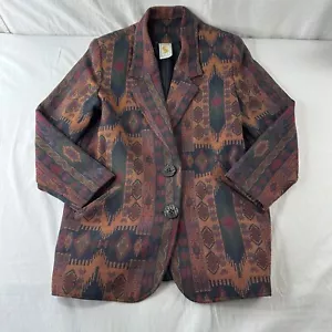 Chaqueta Blazer Ascente Mujer Talla M Multicolor Tapiz Suroeste De Colección EE. UU. - Imagen 1 de 10