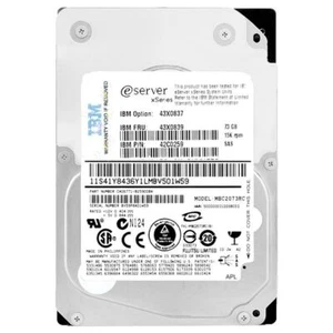 IBM 73Gb MBC2073RC 15000 RPM SAS 2.5 Inch 42C0259 43X0839 - Picture 1 of 5