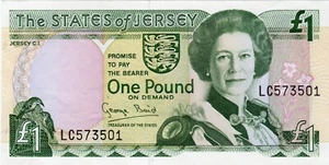 Banknote Jersey 1 Pound 1993 P20a - Picture 1 of 2