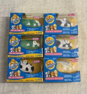 Zhu Zhu Pets Hamsters Lot of 6 Open Box w Name Tags 2 SHAMROCK 2 JINX / PATCHES - Picture 1 of 24