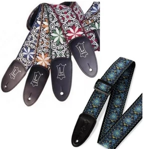 Levys M8HT 2in Hootenanny Jacquard Weave Guitar strap, 4 Colours - Picture 1 of 9