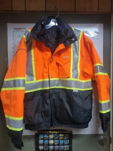 ML Kishigo - Brilliant Series Orange  Reflective Bomber Jacket Xl - Picture 1 of 4
