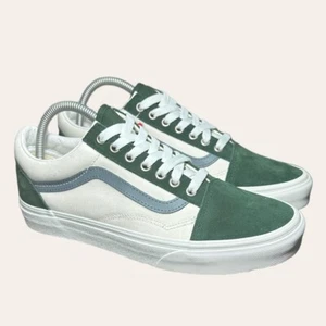 *NEW VANS Old Skool Sneakers Varsity Canvas Blue/ Green Size Men's 8 Women's 9.5 - Picture 1 of 8