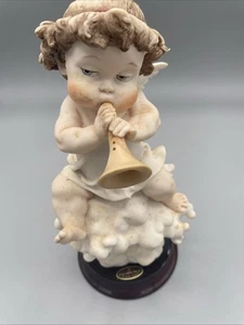 ¡Querubín Giuseppe Armani con ala rota! Blow The Horn firmado por Myriam 7” de alto - Imagen 1 de 15