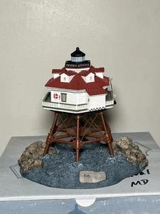 "Luces de puerto vintage 1998 Thomas Point Maryland faro mate mixto 6"" de alto" - Imagen 1 de 14