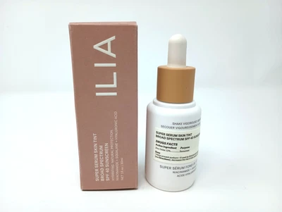 ILIA Super Serum Skin Tint Foundation Makeup ST6.5 KAIFull Size 1oz -SPF 40- NEW - Image 1 of 4