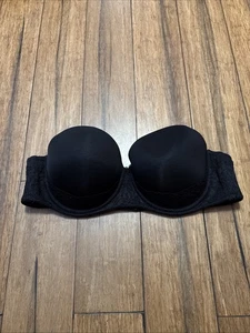Sujetador Torrid 42C negro push up sin tirantes acolchado encaje con aros - Imagen 1 de 8