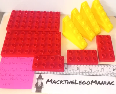 Unico Big Bloxx Peppa Pig’s Treehouse Roof Yellow & Red Parts Only Jazwares - Image 1 of 4