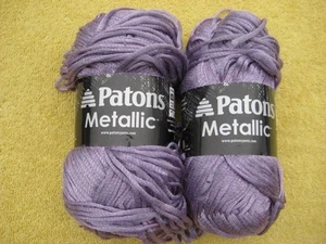 Patons Metallic Yarn- 2 Skeins- Metallic Purple - Picture 1 of 12