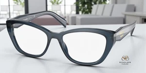 PRADA PR 19WV 07Q1O1 Opal Astral Demo Lens 53 mm Women's Eyeglasses - Picture 1 of 3