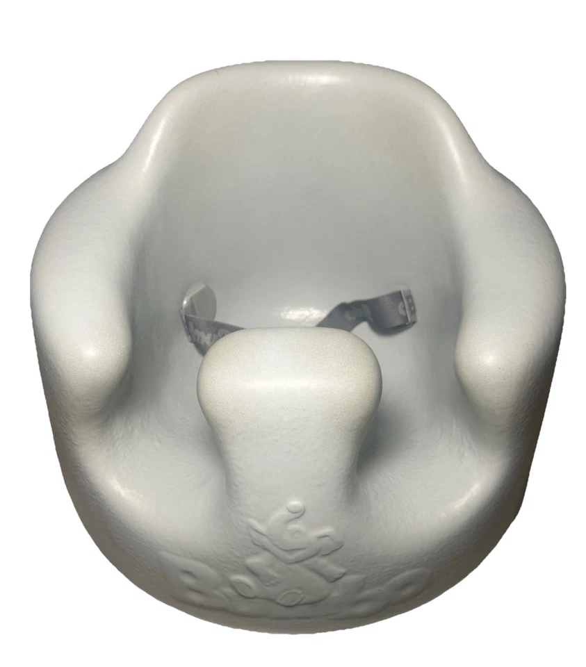 Asiento de piso para bebé Bumbo silla para sentarse con arnés de seguridad ajustable, color topo Foto 1 de 4
