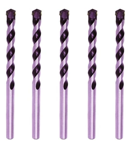 5/16" Masonry Drill Bit Carbide Tip Black/White Drill Concrete Brick Stone-5Pcs - Picture 1 of 10
