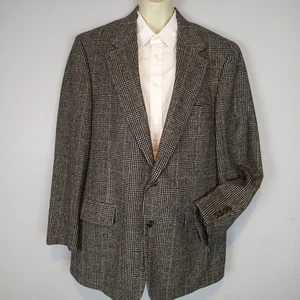 Brooks Brothers Gray Plaid Check 100% Camelhair Blazer Sport Jacket 41R USA - Picture 1 of 15
