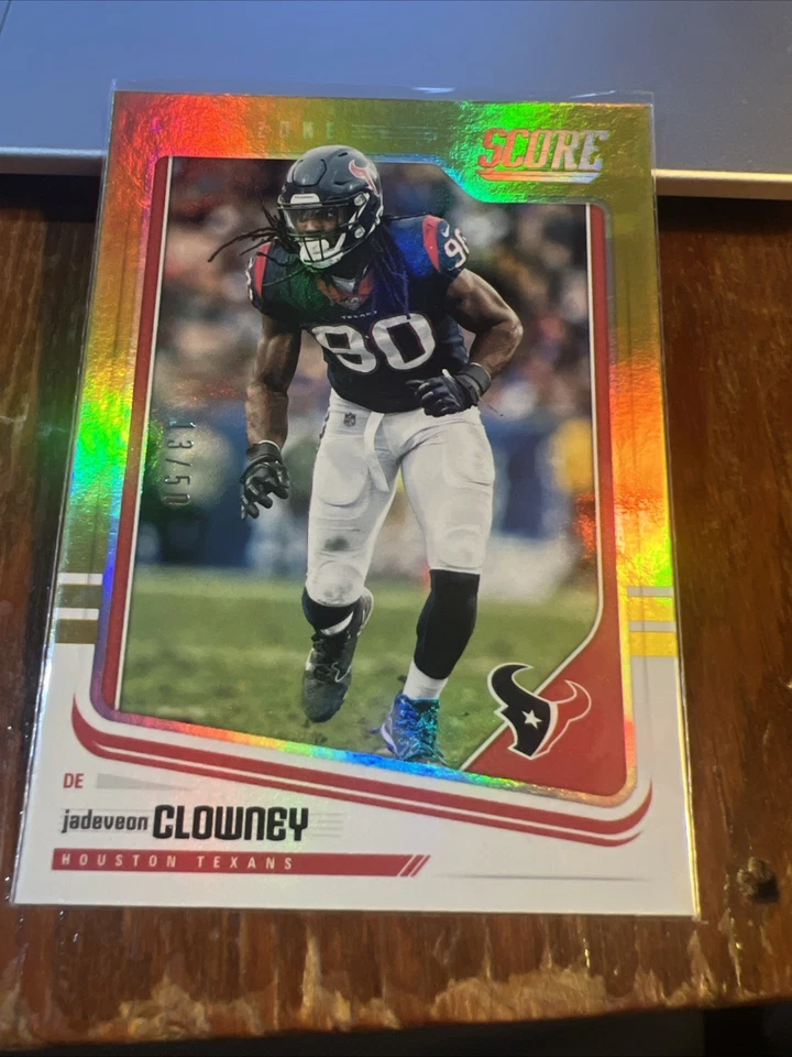 Jadeveon Clowney 2018 Score Gold Zone SP #130 Houston Texans /50 - Image 1 of 4