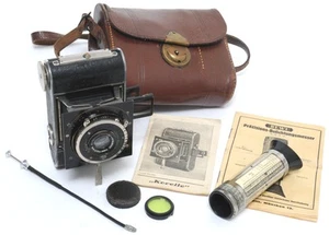 Vintage Kochmann Korelle 3x4 strut-folding camera for 127 film w. Schneider Xen - Photo 1/6