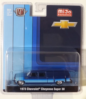 M2 MACHINES - BLUE - 1973 CHEVY CHEYENNE SUPER 30 DUALLY  - MIJO USA EXCLUSIVE - Image 1 of 3