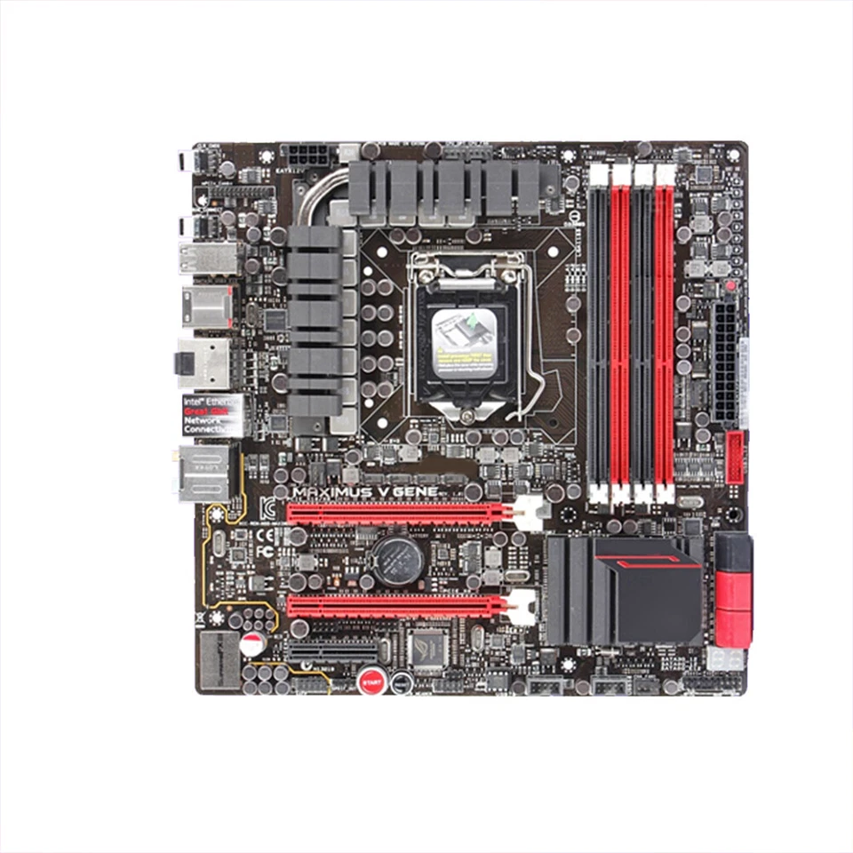 For ASUS MAXIMUS V GENE LGA 1155 DDR3 32GB uATX Motherboard Used - Image 1 of 2