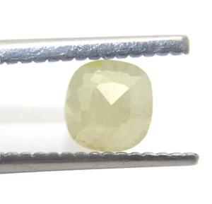Cojín Cuadrado 0.92Cts Forma Gris Corte Rosa Diamante Natural 5.35x5.11x3.33 MM - Imagen 1 de 17