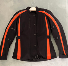 Produktbild - Motorradjacke Schwarz Orange Textil Cordura Prodektoren Heyberry 2XL Neu