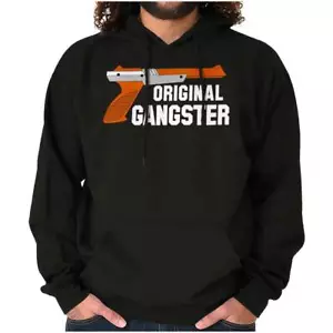 Funny Video Game Original Gangster Humor Hoodie Hooded Sweatshirt Men Women - Picture 1 of 10