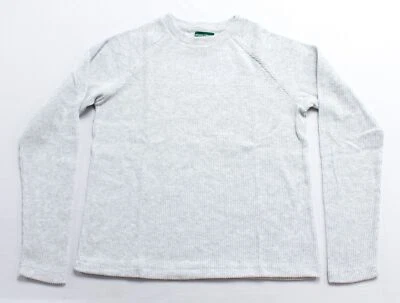 Sudadera de salón acanalada de felpa para mujer Hammacher Schlemmer WR4 gris mediana Foto 1 de 4