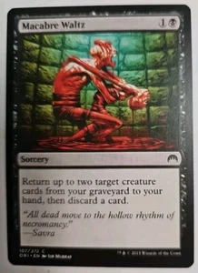MTG Magic The Gathering Card Macabre Waltz Sorcery Black Magic Origins 2015 - Picture 1 of 2