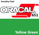 12"x5' - Jaune Vert - Oracal 651-adhésif Vinyle Brillant-Artisanat Hobby-Coupeurs de Panneaux