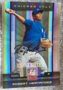 Chicago Cubs Robert Hernandez Signed 2008 Donruss Elite Card Auto #724/859 - Picture 1 of 1