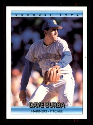 1992 BASEBALL 1992 Donruss Dave Burba Seattle Mariners #566 1 - Image 1 of 2