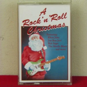 A Rock N Roll Christmas Cassette Moody Blues Jon Bon Jovi Bob Seger Elton John - Imagen 1 de 2