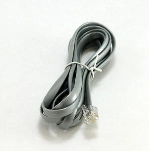 Telephone Cord RJ12 Cable 7Ft 6P6C Male to Male Wire for Landline Voice and Data - Picture 1 of 2
