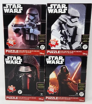 Star Wars The Force Awakens Puzzle Lot 4 Puzzles Storm Troopers & Kylo Ren  - Image 1 of 4