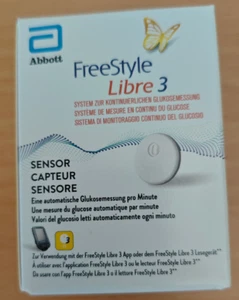 2 x Freestyle Libre 3 Sensoren, NEU/OVP, MHD 2026, FESTPREIS - Bild 1 von 3