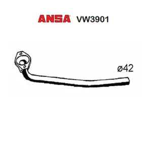 Schlauch Gas Von Auspuffanlage Vorne VW Golf II - Jetta 1.6D ANSA Für 191253091B - Bild 1 von 1
