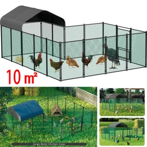 13x11ft Walk in Coop Chicken Run Backyard Hen House Poultry Rabbit Cage Habitat - Picture 1 of 13