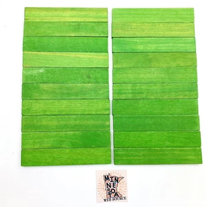 20 tronchi Lincoln 5-3/4" verde chiaro fessura spessa lamelle tetto pezzi di ricambio - Foto 1 di 3