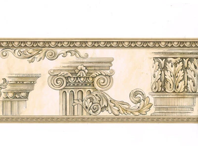 建筑科林蒂安首都柱罗马希腊壁纸边框 7 英寸宽 — 第 1/4 张图片