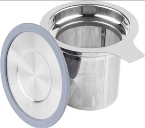 Vaincre Extra Fine Mesh Tea Infuser/Strainer, Stainless Steel Loose Silver  - Picture 1 of 7