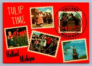 Postcard Vtg Michigan Holland Tulip Time Festival Dutch 4x6 - Picture 1 of 2