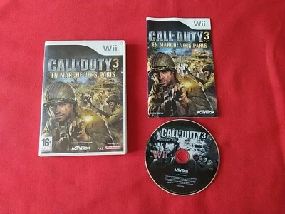 Call of Duty 3 Walking to The Paris Nintendo Wii Complete Pal FR - Image 1 of 4