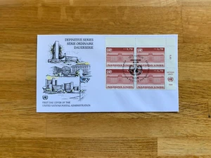 UN GENEVA 1999 FDC PALAIS WILSON BLOCK OF 4 - Picture 1 of 1
