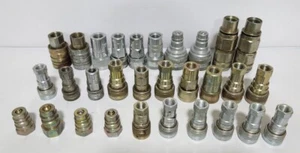 [Lot of 30] Assorted Hydraulic Quick Connect Couplers - Tractors/Farm Equipment - Picture 1 of 7