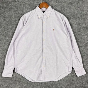 VINTAGE 90s Ralph Lauren Sport Oxford Shirt Womens 6 Purple Lavender Flesh Pony - Bild 1 von 16