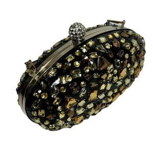 Rhinestone Evening Clutch / Shoulder Bag Purse Cocktail, Party, Prom - Picture 1 of 11