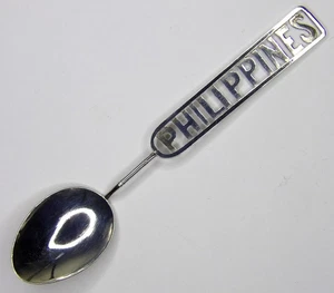 ⭐PHILIPPINEN SILBER LÖFFEL ~ Vintage ~ 4,8" ~ handgearbeitet, Art Nuevo ~ TOP - Bild 1 von 3