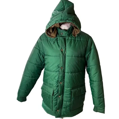 RARA Chaqueta acolchada verde vintage Montgomery Ward MVP para hombre Prendas exteriores Foto 1 de 4