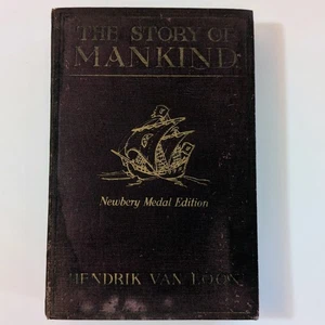 1925 The Story of Mankind Hendrik Van Loon HC History Anthropology Geography Vtg - Bild 1 von 10